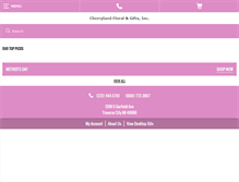 Tablet Screenshot of cherrylandfloral.com